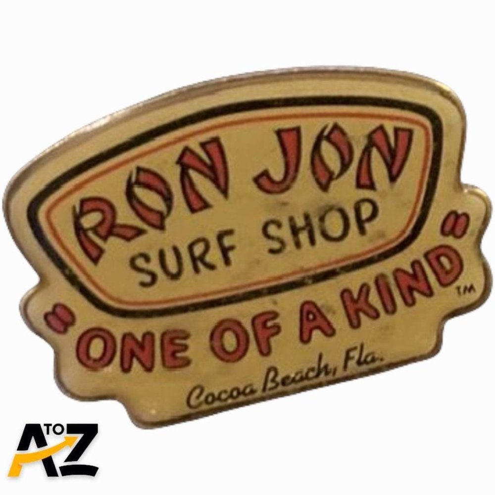 Vtg Ron Jon Surf Shop Pin Lapel Hat Souvenir One Of a Kind Cocoa Beach Florida